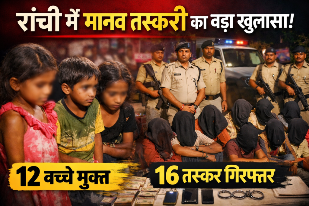 Jharkhand crime news,Ranchi police action,Child trafficking in Jharkhand,Guluguliya gang,Human trafficking racket India,