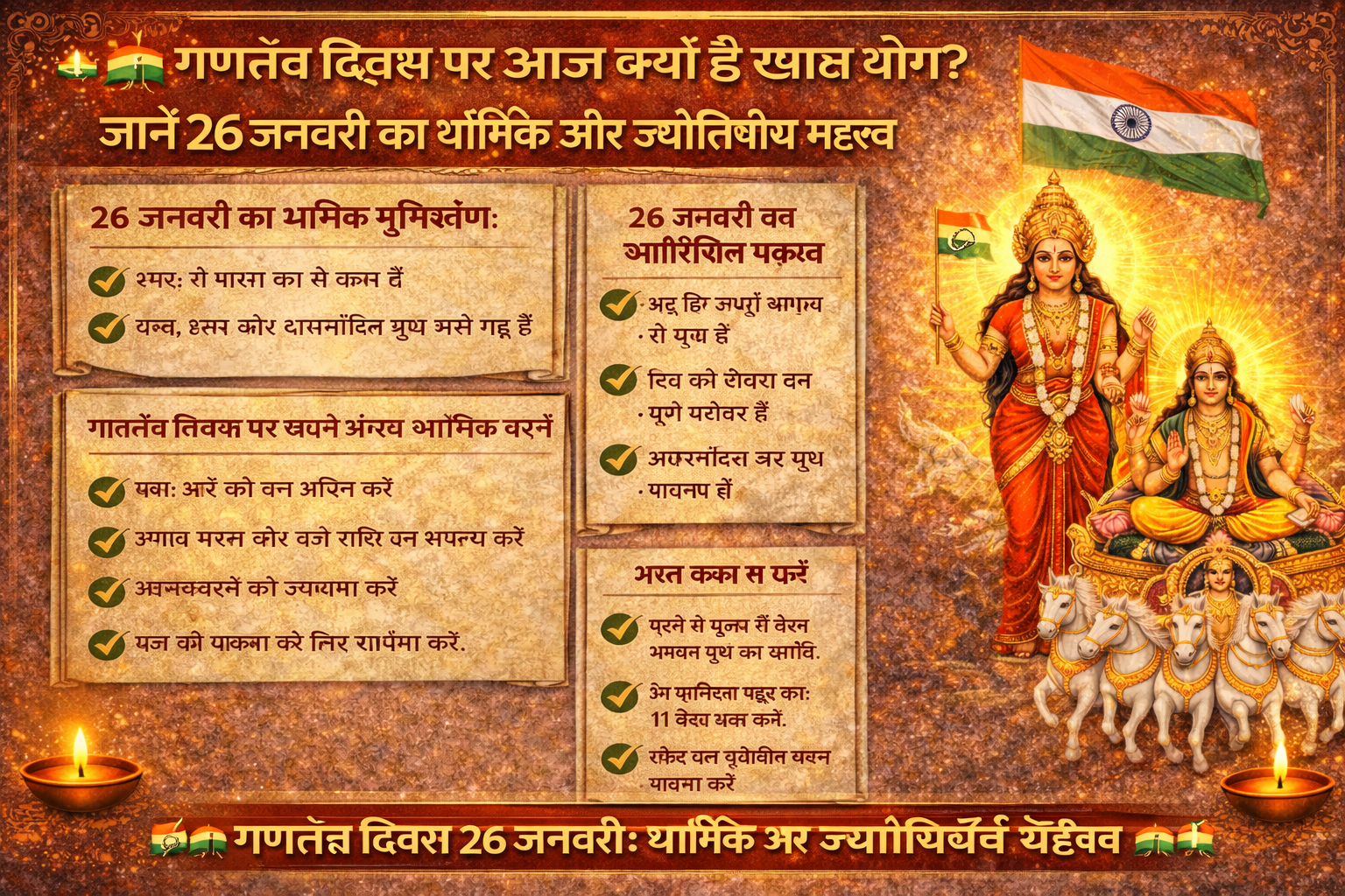 गणतंत्र दिवस का धार्मिक महत्व, 26 जनवरी का ज्योतिषीय महत्व, Republic Day Spiritual Meaning, 26 January Astrology Hindi, Rashtra Shakti Aur Jyotish