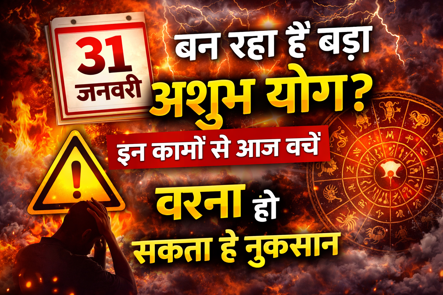 31 जनवरी अशुभ योग, Aaj Ka Ashubh Yog, 31 January Astrology Warning, आज क्या न करें, अशुभ योग उपाय