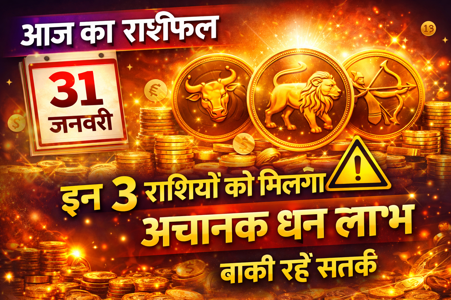 आज का राशिफल 31 जनवरी, Aaj Ka Rashifal 31 January, आज का भविष्यफल, Rashifal Today Hindi, धन लाभ राशिफल