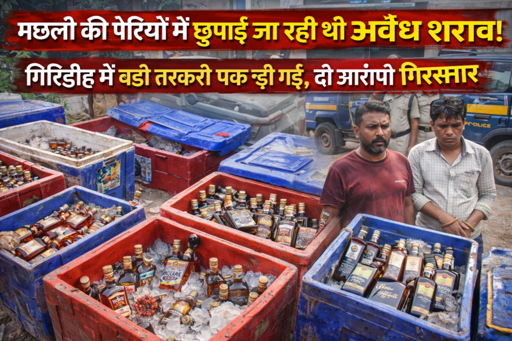 अवैध शराब,Giridih illegal liquor seized, Giridih liquor smuggling news, excise department action Jharkhand, illegal liquor during election, Giridih latest crime news, liquor mafia Giridih, foreign liquor seized Jharkhand
Giridih illegal liquor seized, Giridih liquor smuggling news, excise department action Jharkhand, illegal liquor during election, Giridih latest crime news, liquor mafia Giridih, foreign liquor seized Jharkhand

