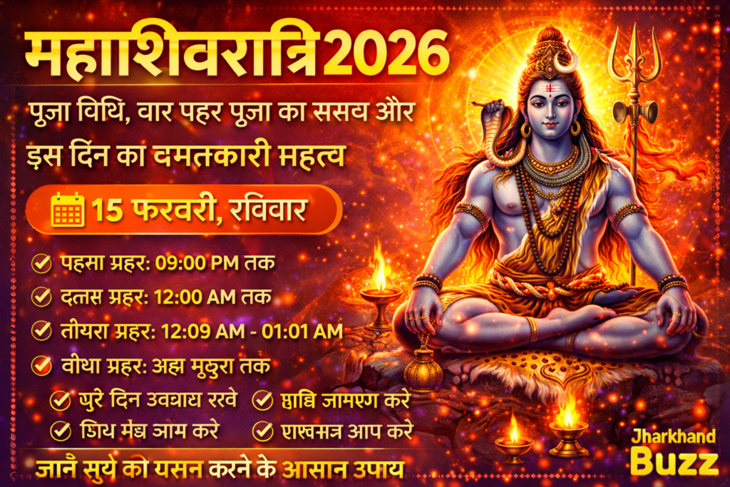 महाशिवरात्रि 2026, Mahashivratri 2026 Date, शिवरात्रि पूजा विधि, चार प्रहर पूजा समय, निशिता काल 2026, मासिक शिवरात्रि