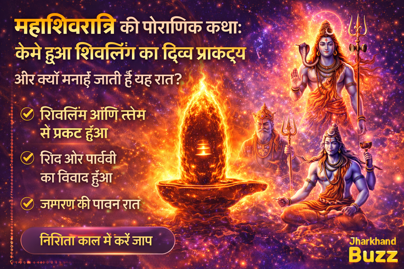 महाशिवरात्रि की पौराणिक कथा,महाशिवरात्रि की कथा, Shivling ka prakatya, Mahashivratri Story Hindi, शिवलिंग की उत्पत्ति, महाशिवरात्रि पौराणिक कथा