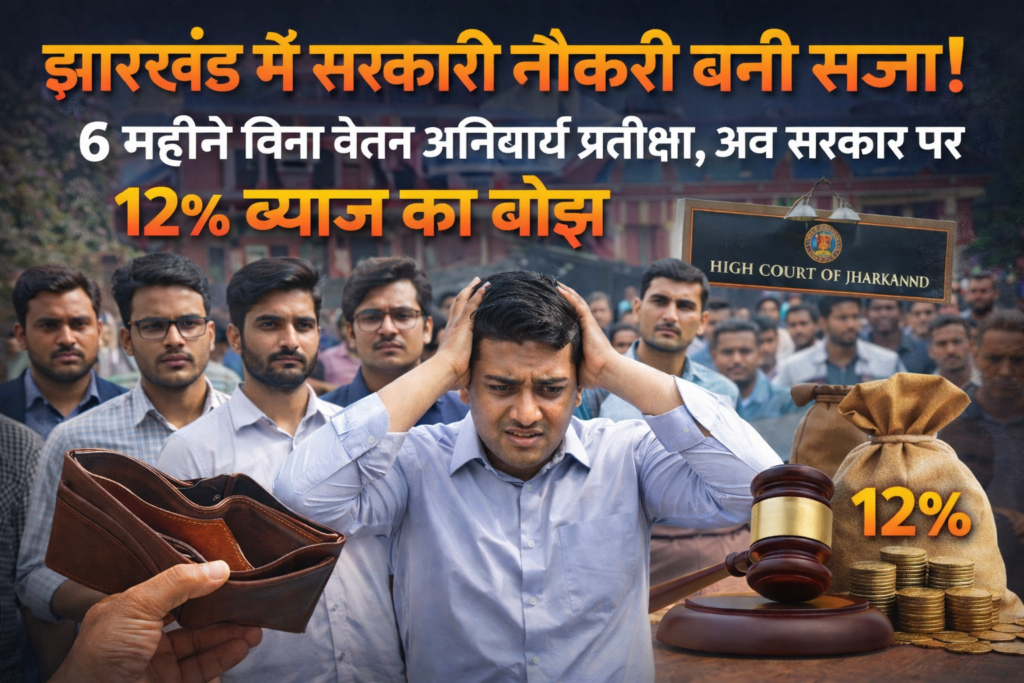 सरकारी नौकरी,Jharkhand Assistant Engineer Salary Issue, Path Nirman Vibhag Laparwahi, Mandatory Waiting Period Salary, Jharkhand Government Negligence, No Work No Pay Jharkhand, Jharkhand High Court Salary Case