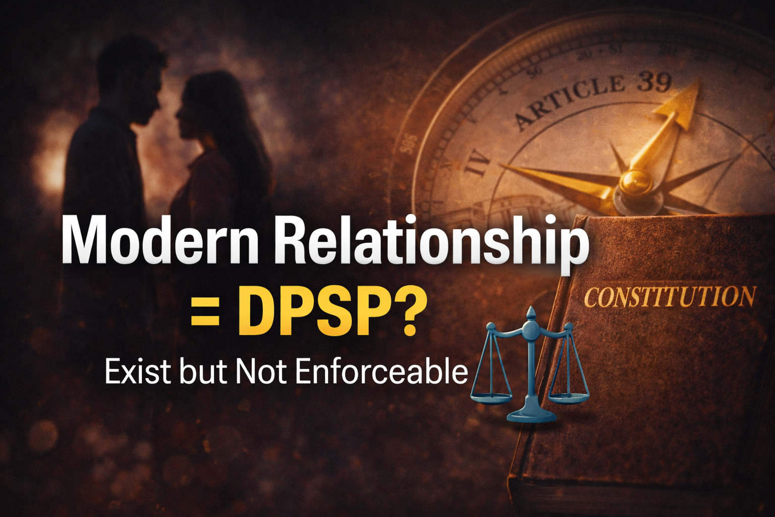 DPSP meaning in Hindi, Relationship satire article, Directive Principles explained, Constitution and modern love, GenZ relationship meme, DPSP vs Fundamental Rights