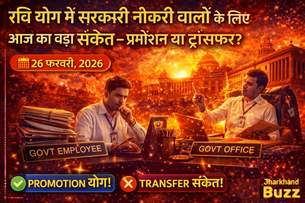 रवि योग 26 फरवरी 2026, प्रमोशन योग, सरकारी नौकरी ट्रांसफर संकेत