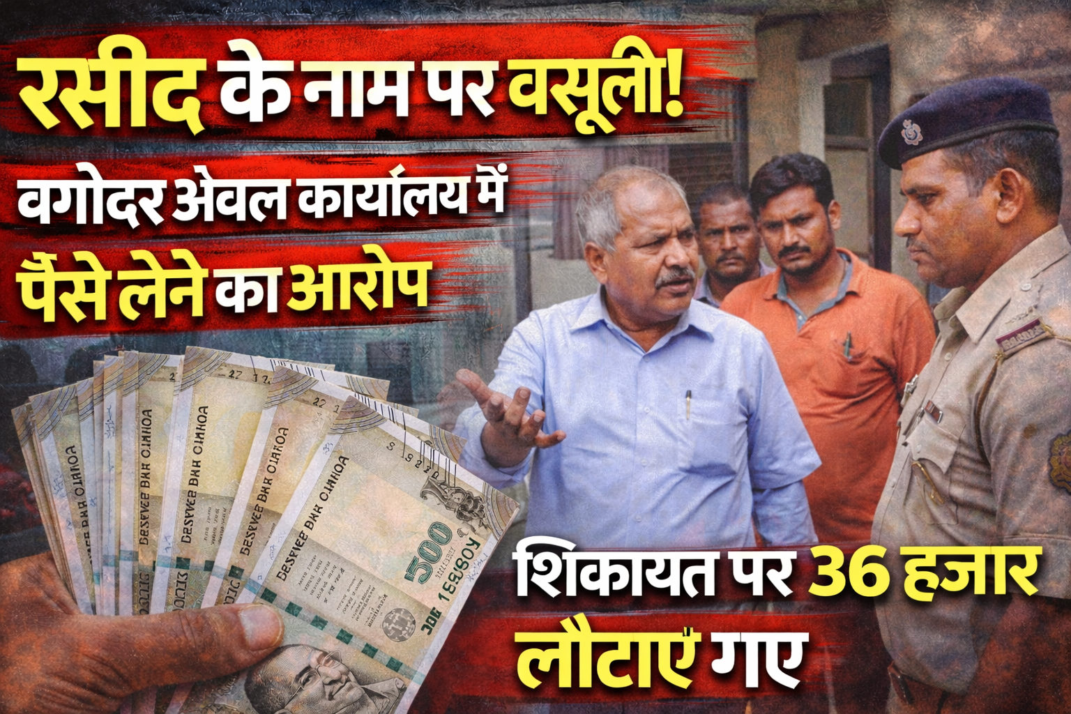 Bagodar land receipt money dispute, Giridih CO office controversy, Bagodar revenue office complaint, Giridih land receipt case, Jharkhand land document dispute, Bagodar CO action news