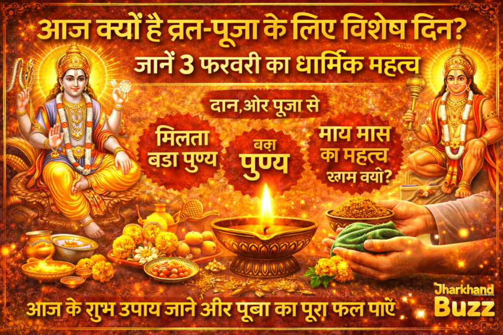 3 फरवरी का धार्मिक महत्व, आज व्रत पूजा क्यों खास है, 3 February Religious Importance, माघ मास का महत्व, आज का शुभ दिन