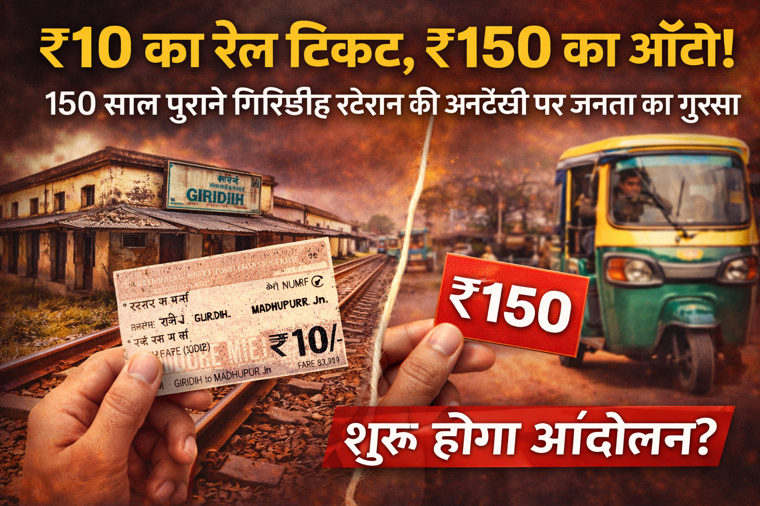 गिरिडीह स्टेशन,गिरिडीह रेलवे स्टेशन, New Giridih station problem, Sunil Khandelwal complaint railway, Giridih railway development demand, Jharkhand railway news, Madhupur train fare,