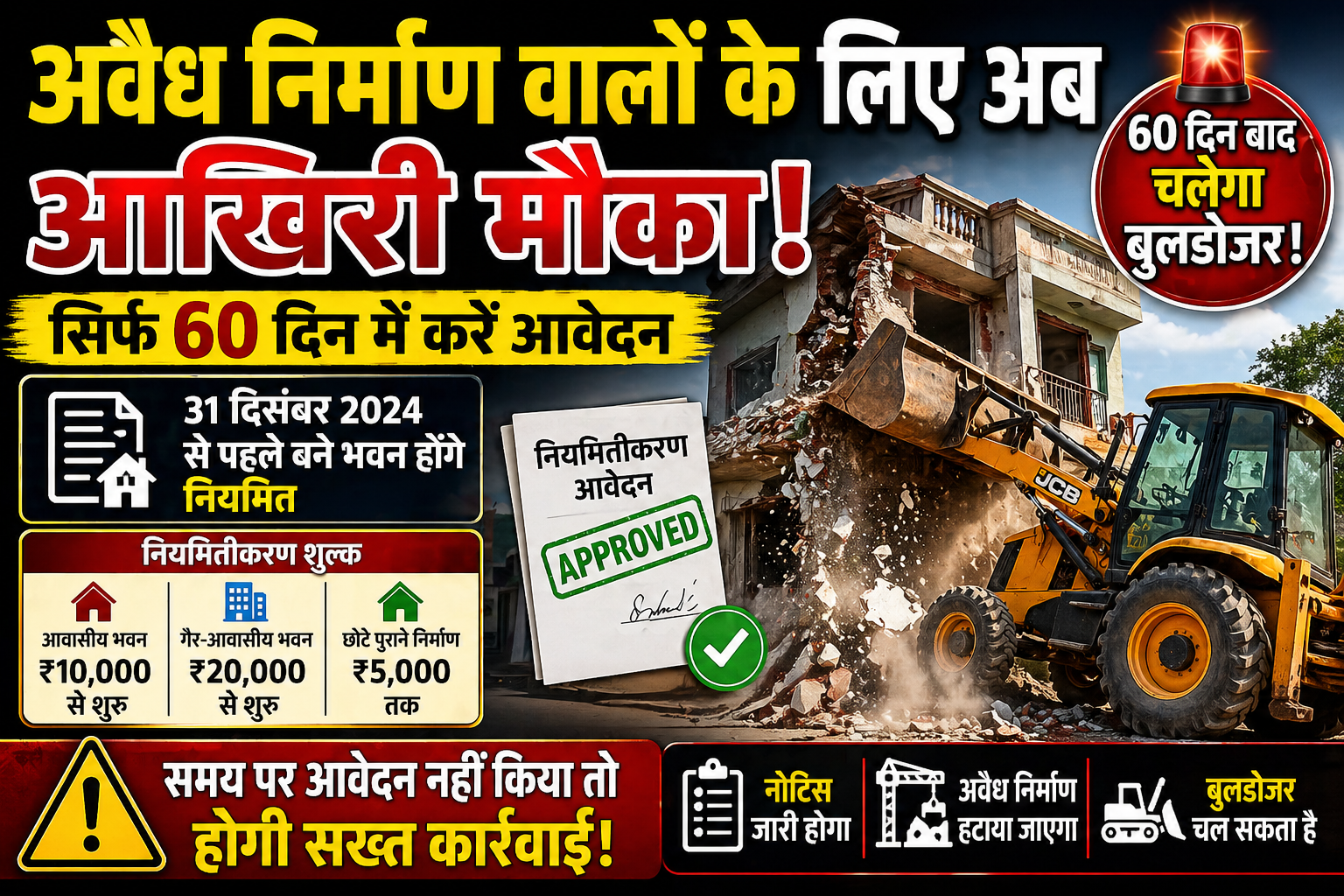 Jharkhand News, Illegal Construction, Building Regularization, Bulldozer Action, Urban Development