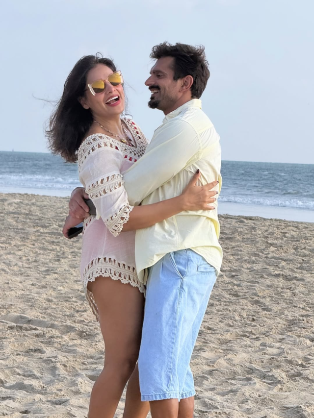Bipasha Basu Goa vacation, Karan Singh Grover family trip, celebrity Goa holiday, Devi Grover photos, Bollywood family vacation