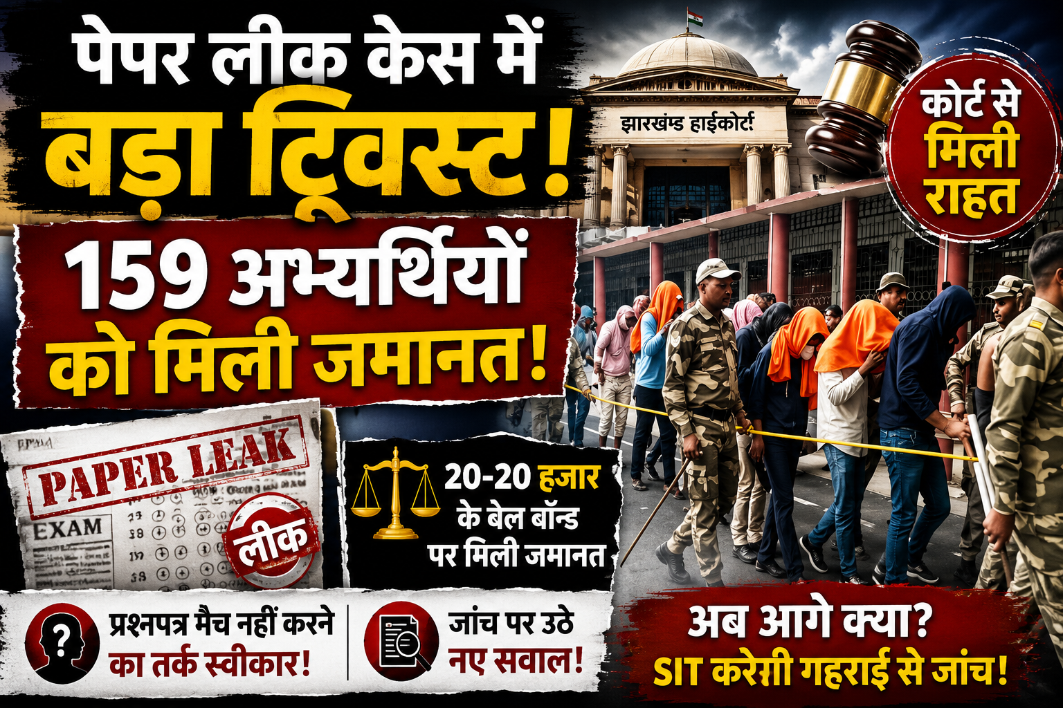 पेपर लीक,Jharkhand Paper Leak News, Excise Constable Exam, JSSC Paper Leak, Jharkhand Recruitment Scam, Ranchi Court News,